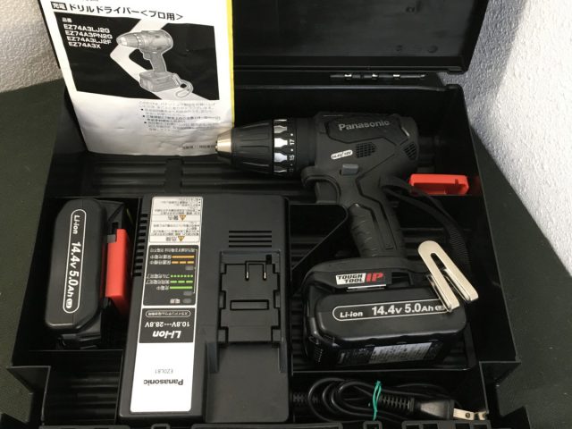 パナソニック Panasonic 充電ドリルドライバー EZ74A3LJ2F-B 14.4V 5.0Ahを買取りました!